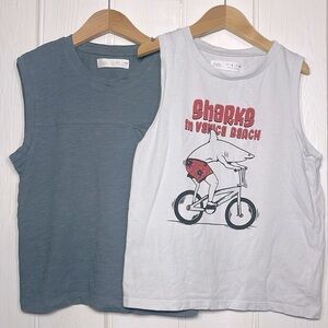ZARA Boys Bundle of 100% Cotton Tank Tops